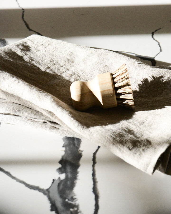 Bamboo Long Handle Dish Brush