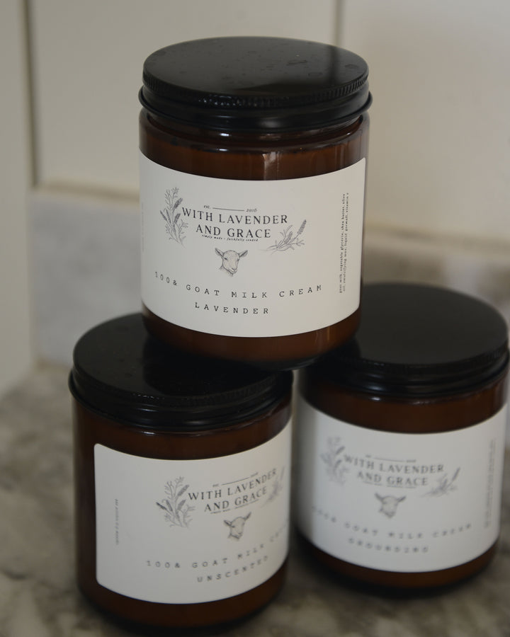 goat milk body cream, unscented