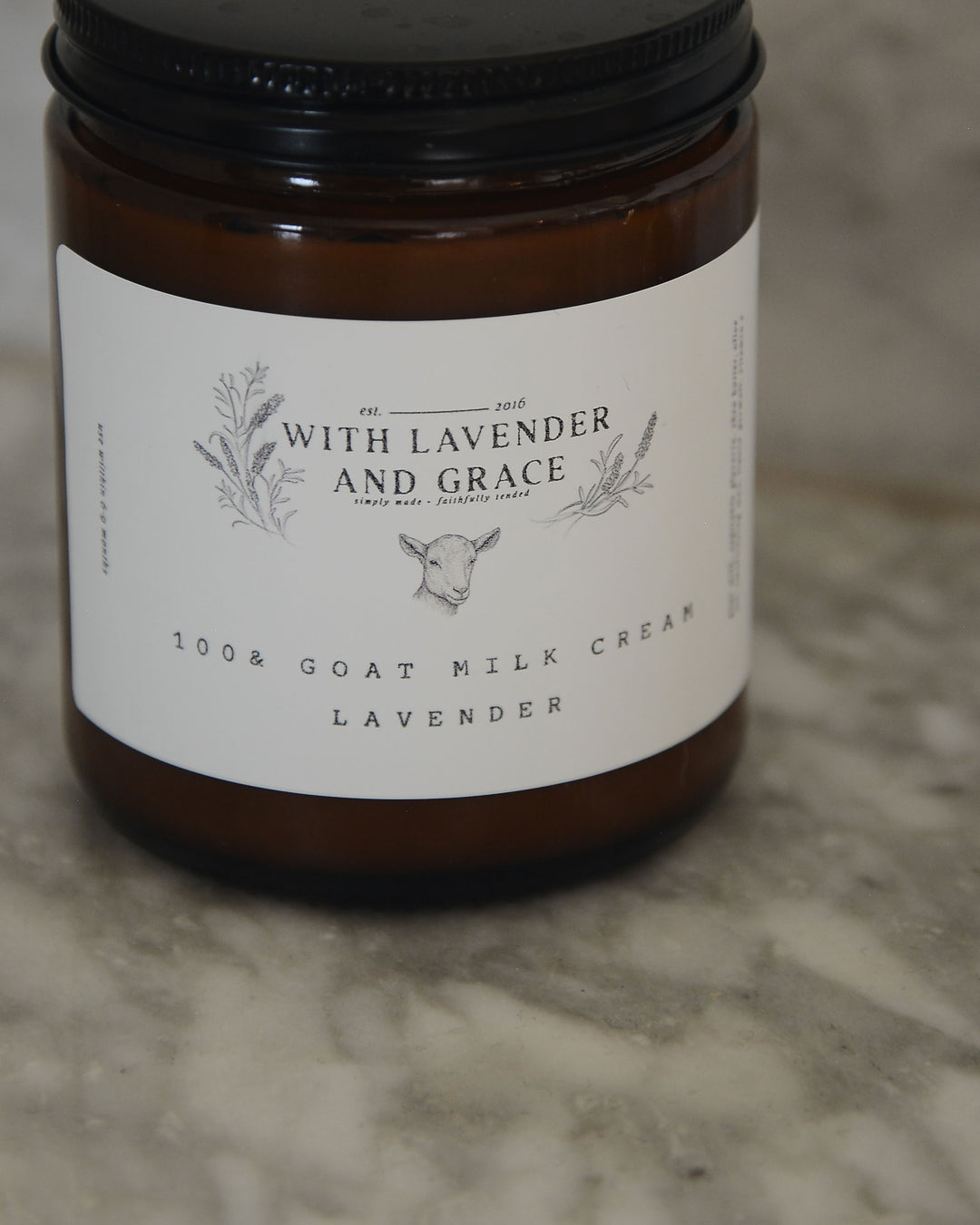goat milk body cream, lavender