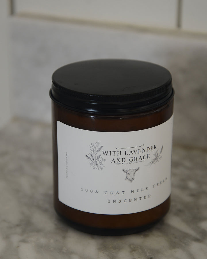 goat milk body cream, unscented